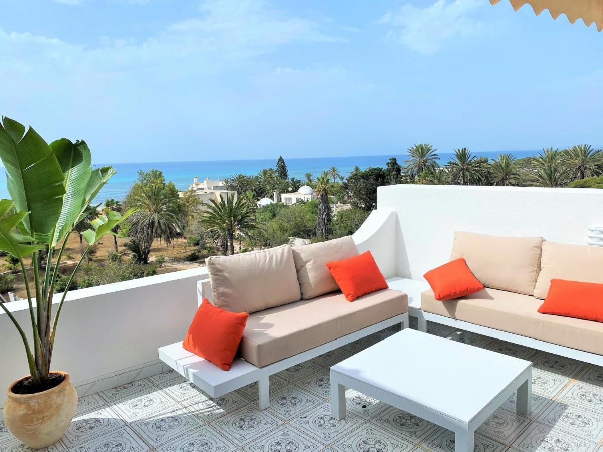 Roof Top Pied Dans L'Eau Panoramic View, 80 Meters From Seaside Al-Hammamat Zewnętrze zdjęcie